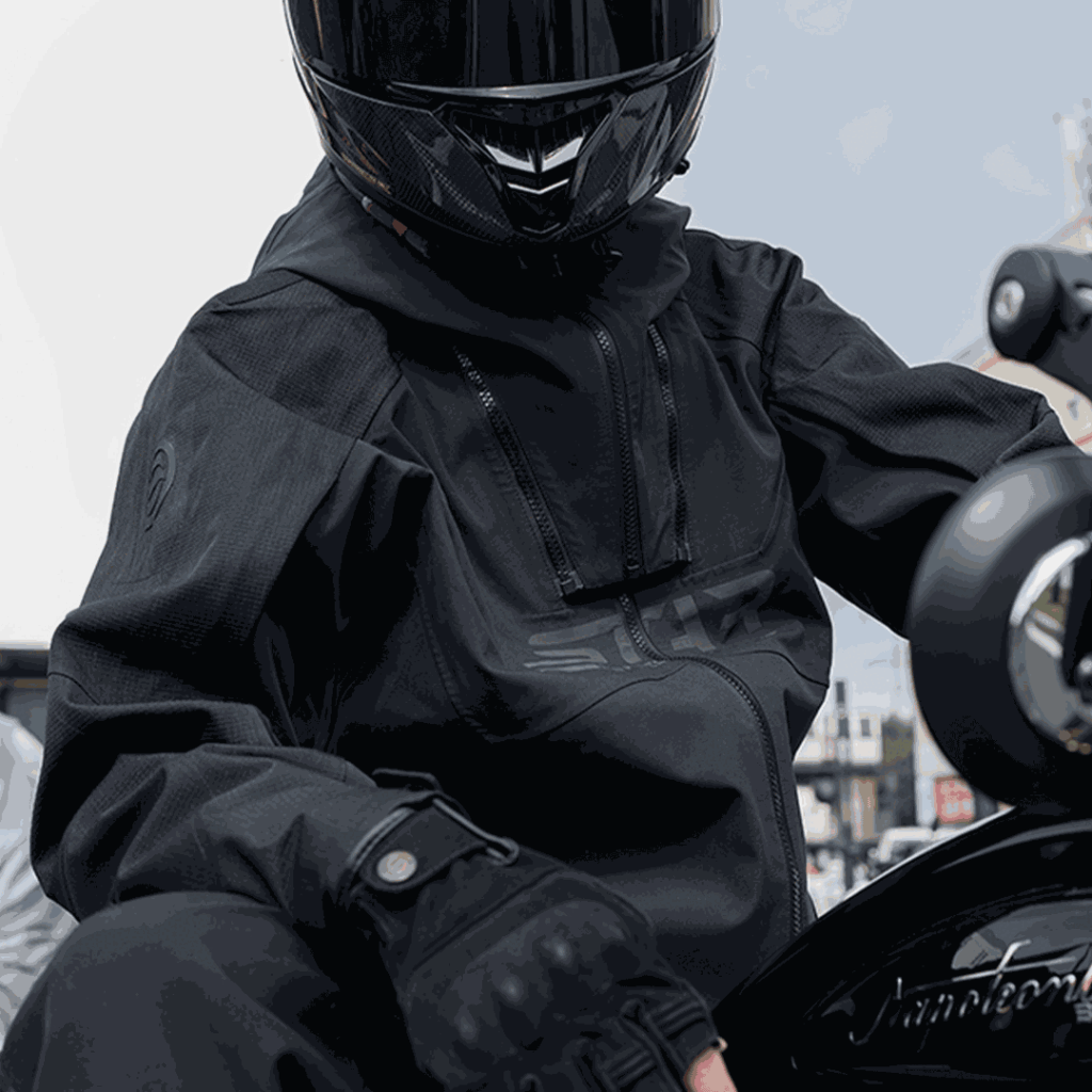 کاپشن موتورسواری مدل SFK رنگ Dark blue کد J00۲